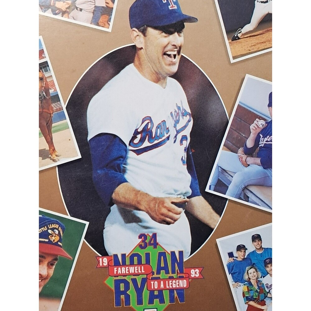 Vintage Nolan Ryan Texas Rangers Official Program and 300 Win Replica Ball Set - Picture 12 of 16